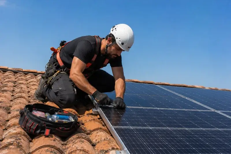 Maintenance et monitoring de panneaux solaires à Sains-du-Nord